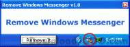 Remove Windows Messenger screenshot